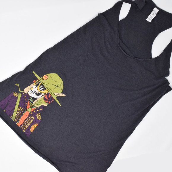 Bella Canvas Tops - Voodoo Ranger Skull Tank Top New Belgium Brewing